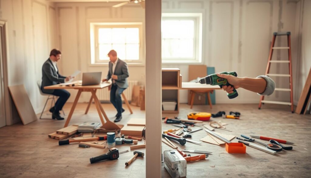 balancing DIY and professional home repairs