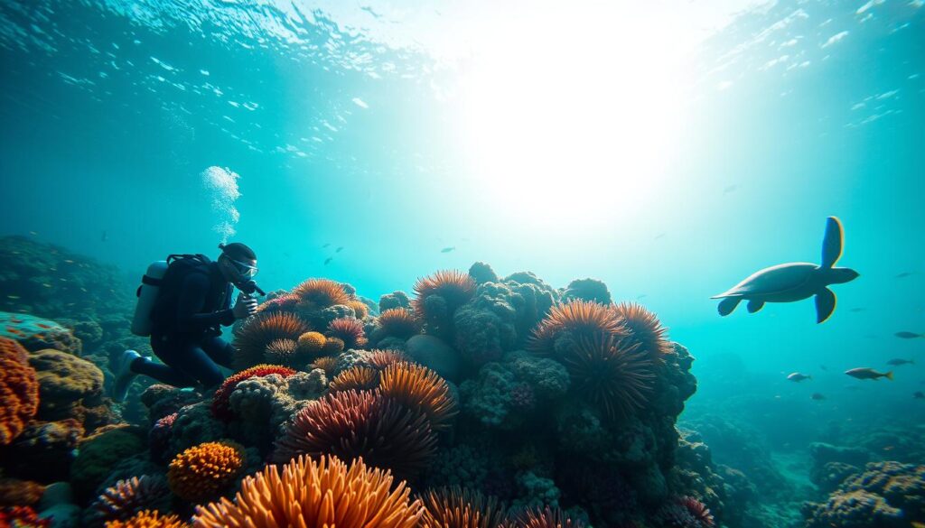 exploring dive sites