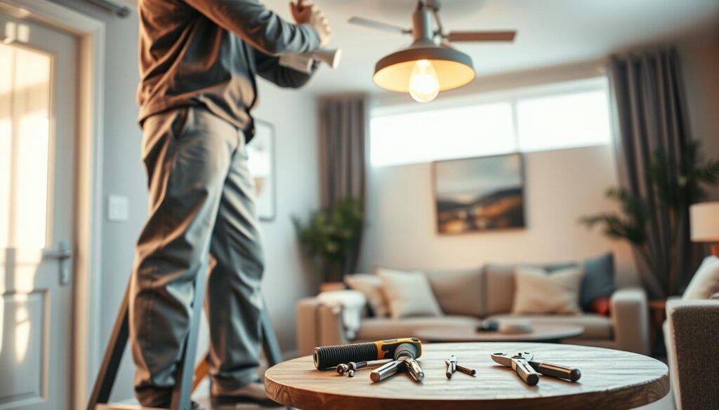 replacing light fixtures