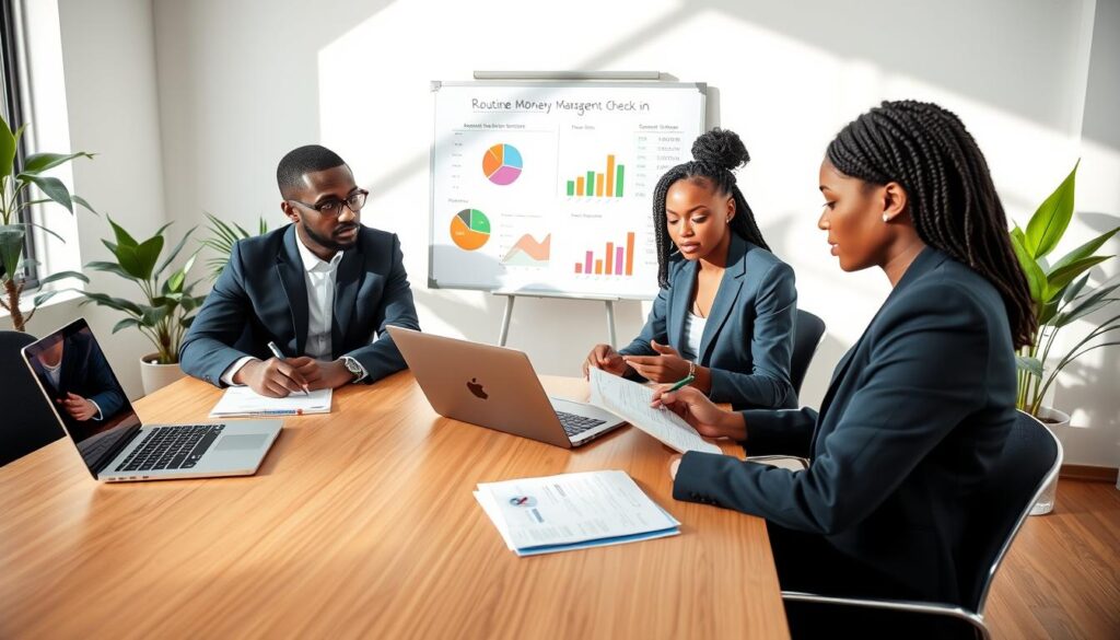 routine money management check-ins